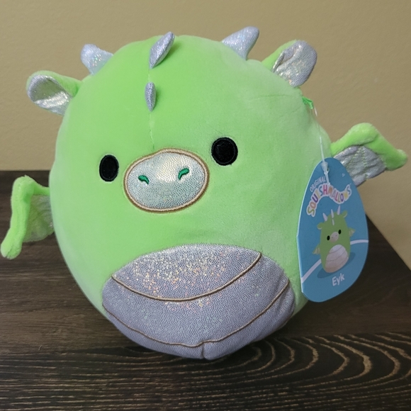 Squishmallows Toys Dragon Squishmallow Eyk Plush Toy 75 Inch Green